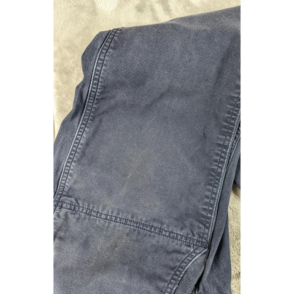 Best Made Co. Pants Mens 34x30 Blue Canvas Double Knee Workwear Stretch Utility